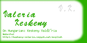 valeria keskeny business card
